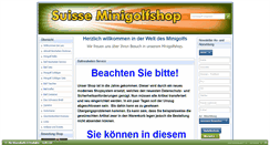 Desktop Screenshot of minigolfshop.ch